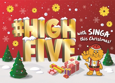 #HighFive with Singa this Christmas